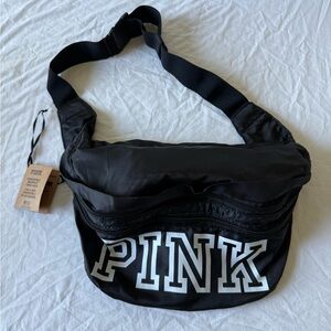Brand New! PINK Victoria's Secret Black Convertible Backpack